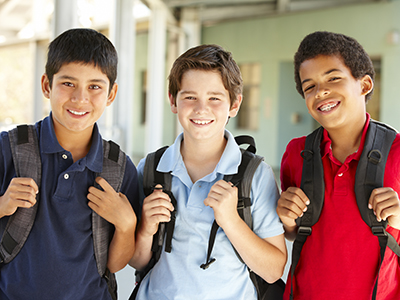 three school boys