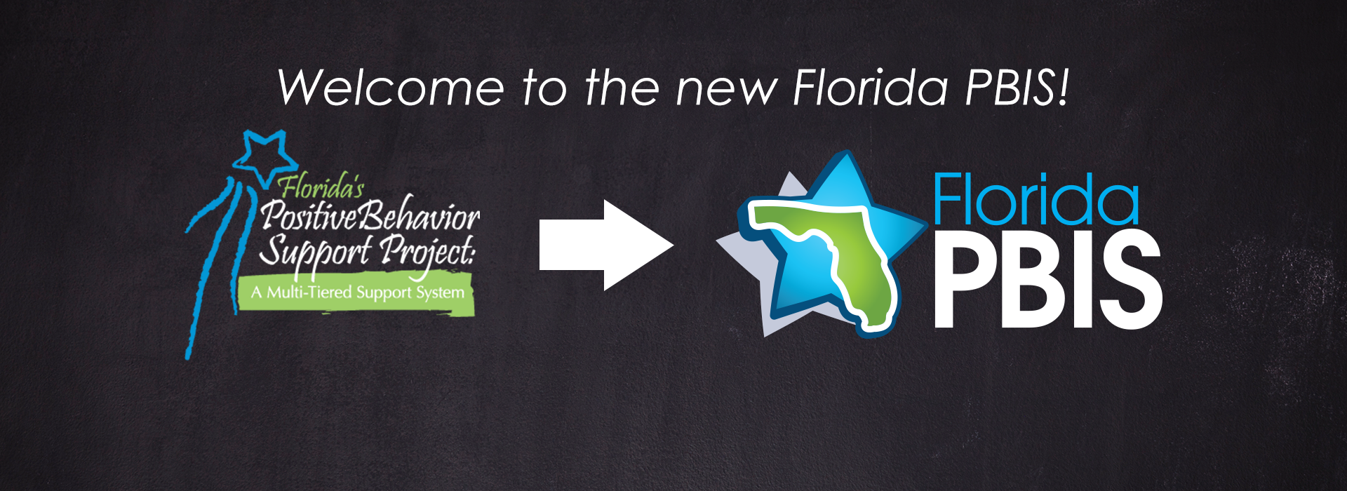 Old and new Florida PBIS logos.